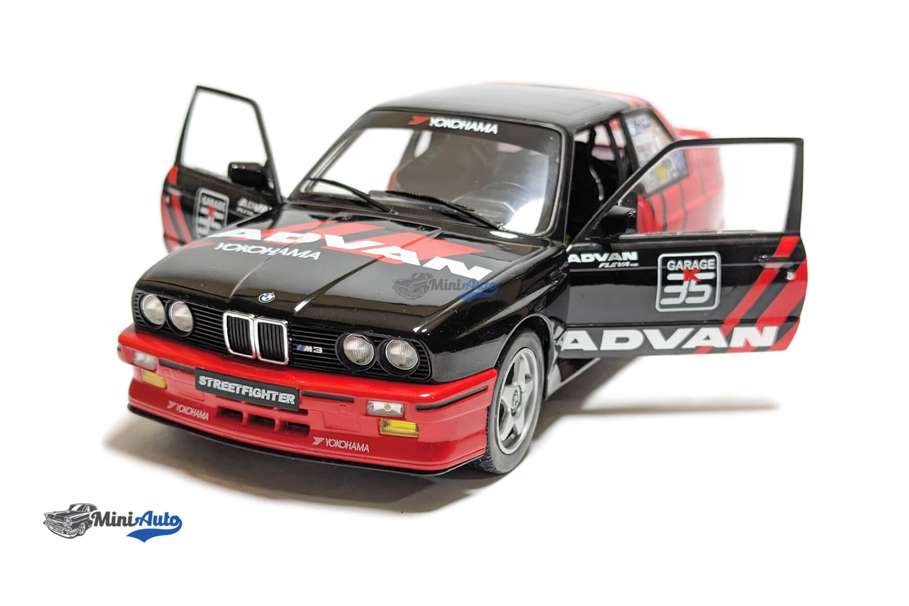 BMW M3 (E30) Advan Rally Drift Team 1990 - Black/Red - Image 2