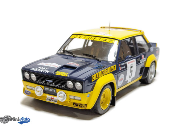 Fiat 131 Abarth N 5 Winner Rally Tour De Corse 1977 B.DARNICHE - A.MAHE - Blue/Yellow