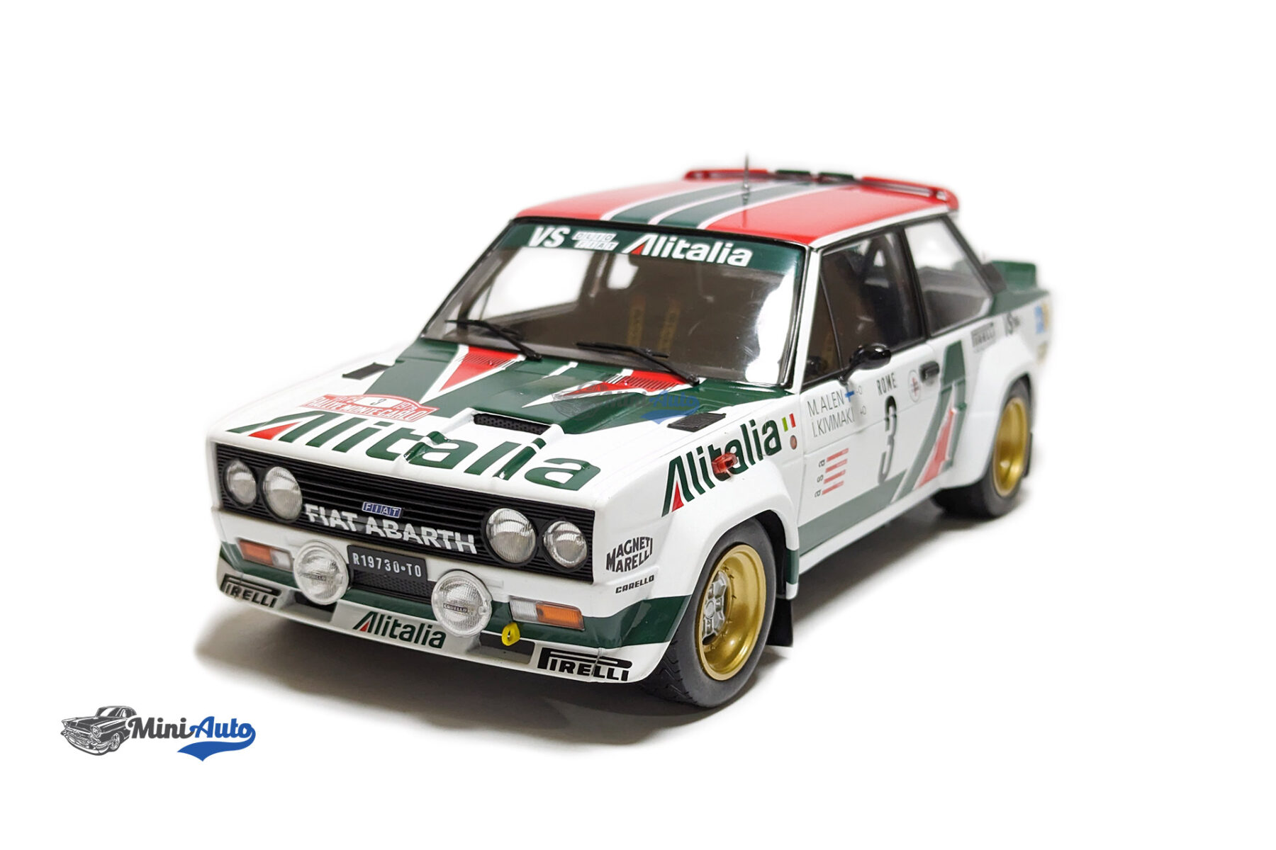 Fiat - 131 Abarth Alitalina N 3 3rd Rally Montecarlo 1979 M.Alen - I.Kivimaki - White - Image 4
