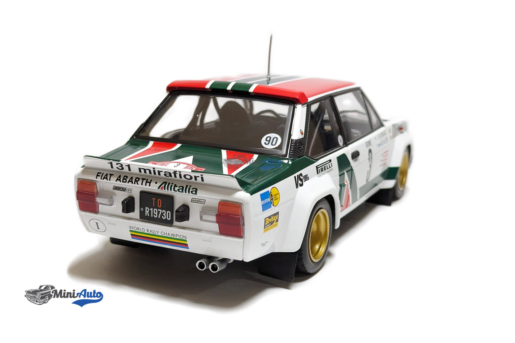 Fiat - 131 Abarth Alitalina N 3 3rd Rally Montecarlo 1979 M.Alen - I.Kivimaki - White - Image 5