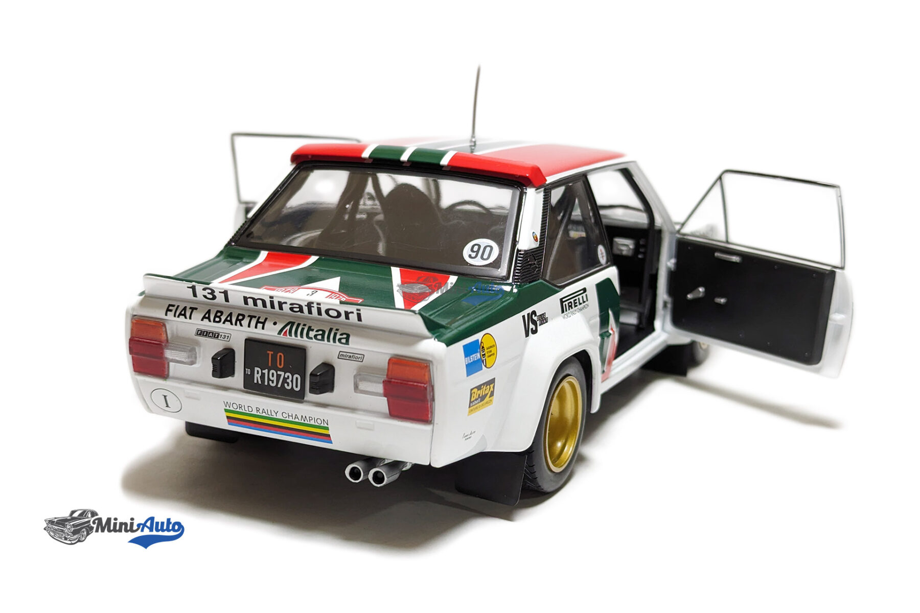 Fiat - 131 Abarth Alitalina N 3 3rd Rally Montecarlo 1979 M.Alen - I.Kivimaki - White - Image 3