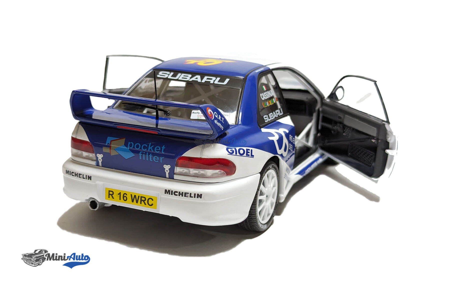 Subaru Impreza S5 WRC99 – Rally Azimut Di Monza – #8 V.Rossi / C.Cassina - 2000 - White - Image 3