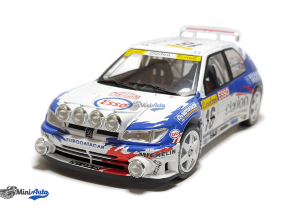 Peugeot 306 MAXI (night version) N 16 Rally MonteCarlo 1998 F.DELECOUR - D.GRATALOUP - White