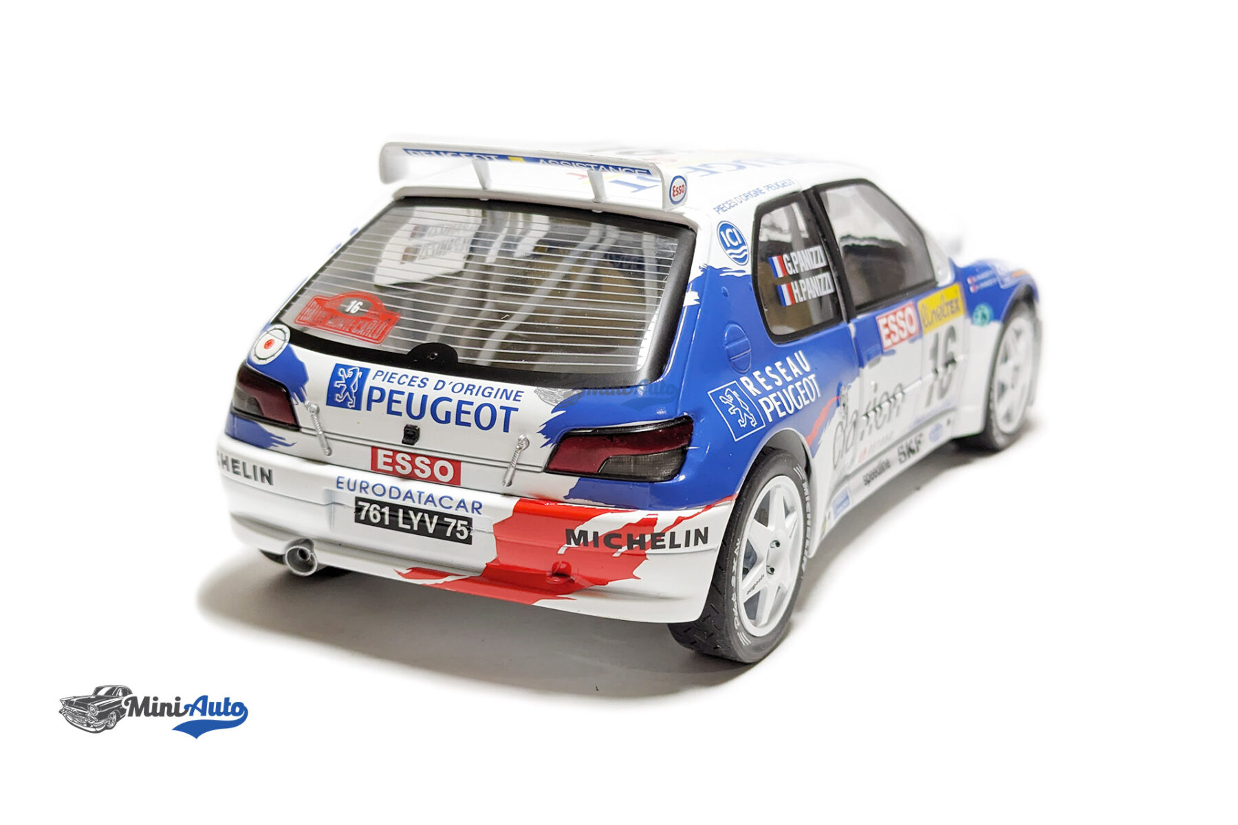 S1808303---Peugeot-306-MAXI-(night-version)-N-16-Rally-MonteCarlo-1998-F.DELECOUR---D.GRATALOUP---White_2 Peugeot 306 MAXI (night version) N 16 Rally MonteCarlo 1998 F.DELECOUR - D.GRATALOUP - White - Image 5