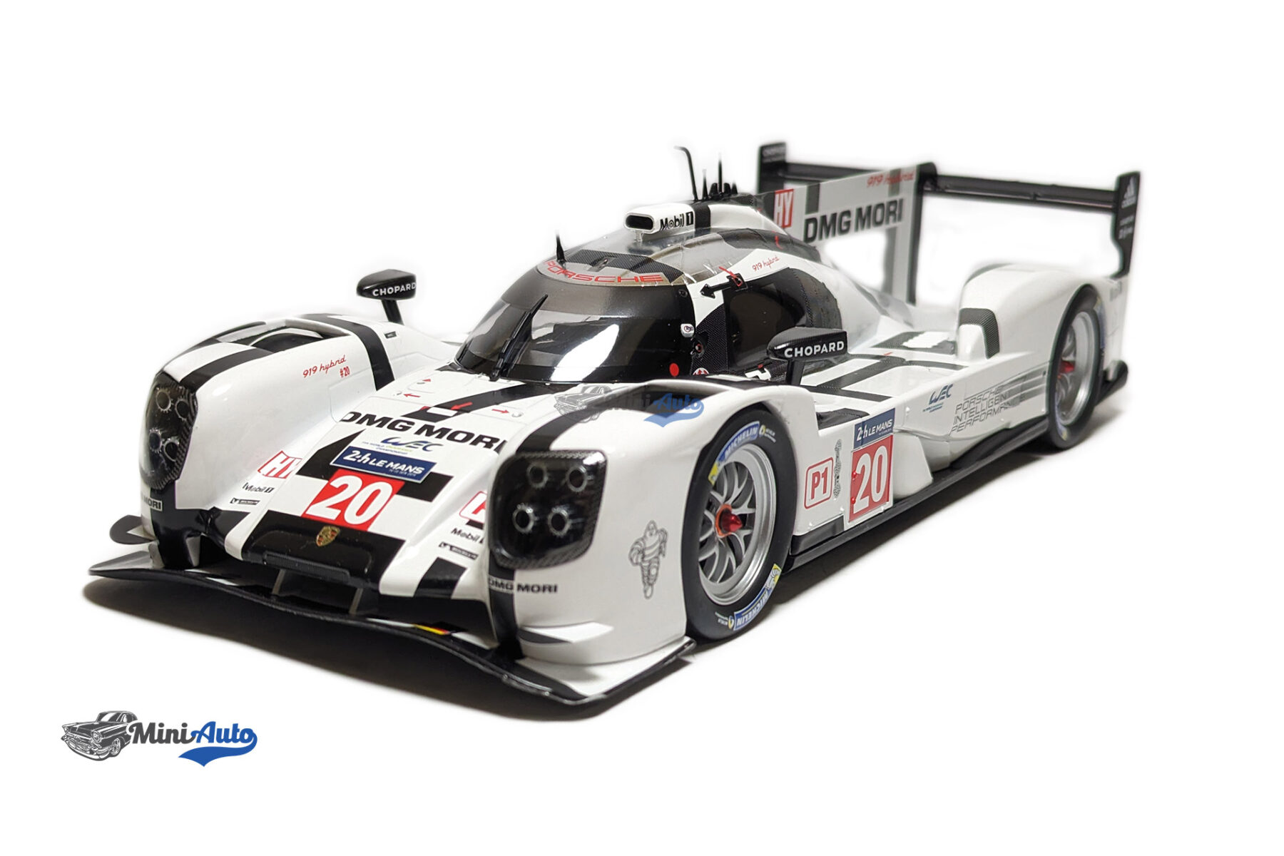 Porsche 919 2.0l Turbo V4 Hybrid Team Porsche N 20 24h Le Mans 2014 T.Bernhard - B.Hartley - M.Webber - White - Image 3