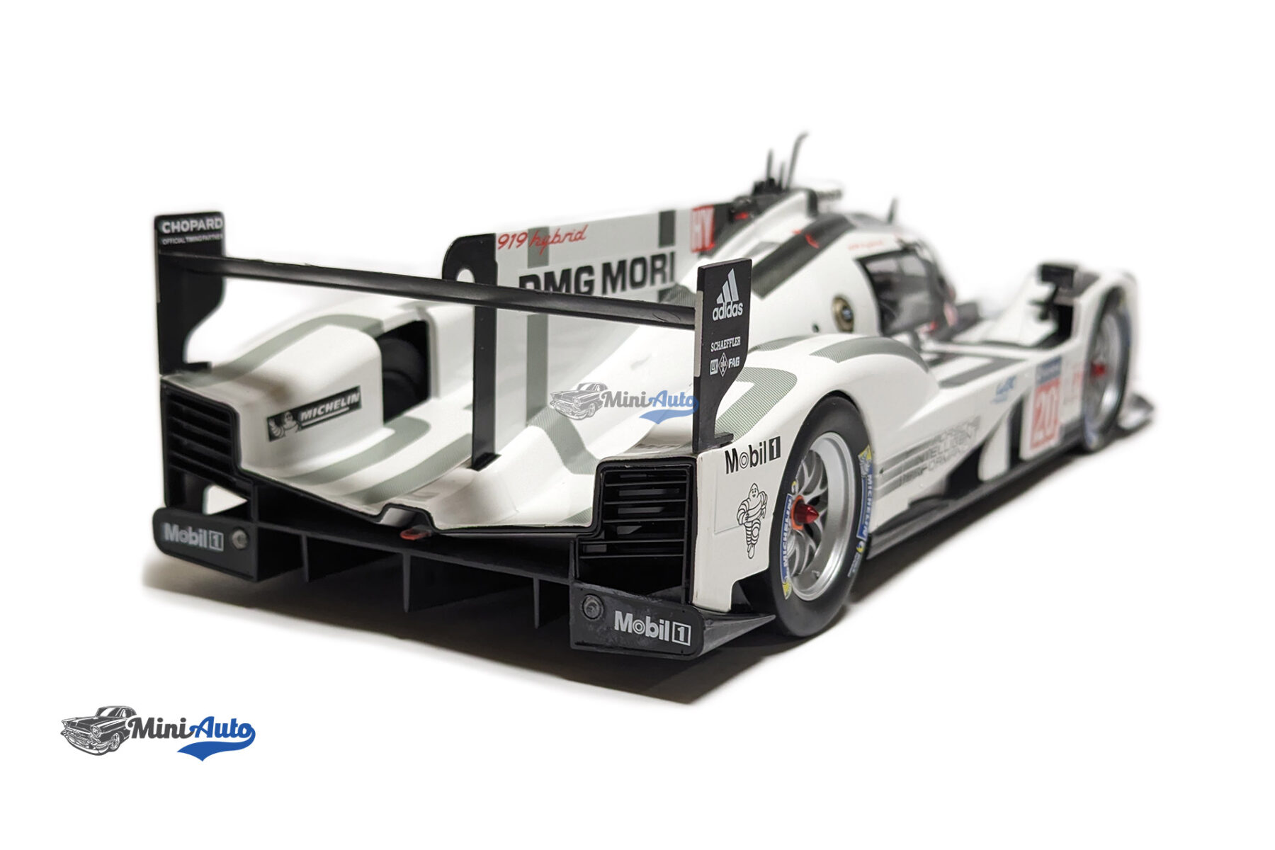 Porsche 919 2.0l Turbo V4 Hybrid Team Porsche N 20 24h Le Mans 2014 T.Bernhard - B.Hartley - M.Webber - White - Image 4