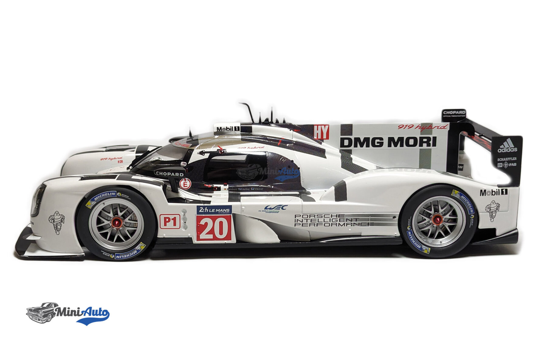 Porsche 919 2.0l Turbo V4 Hybrid Team Porsche N 20 24h Le Mans 2014 T.Bernhard - B.Hartley - M.Webber - White - Image 2