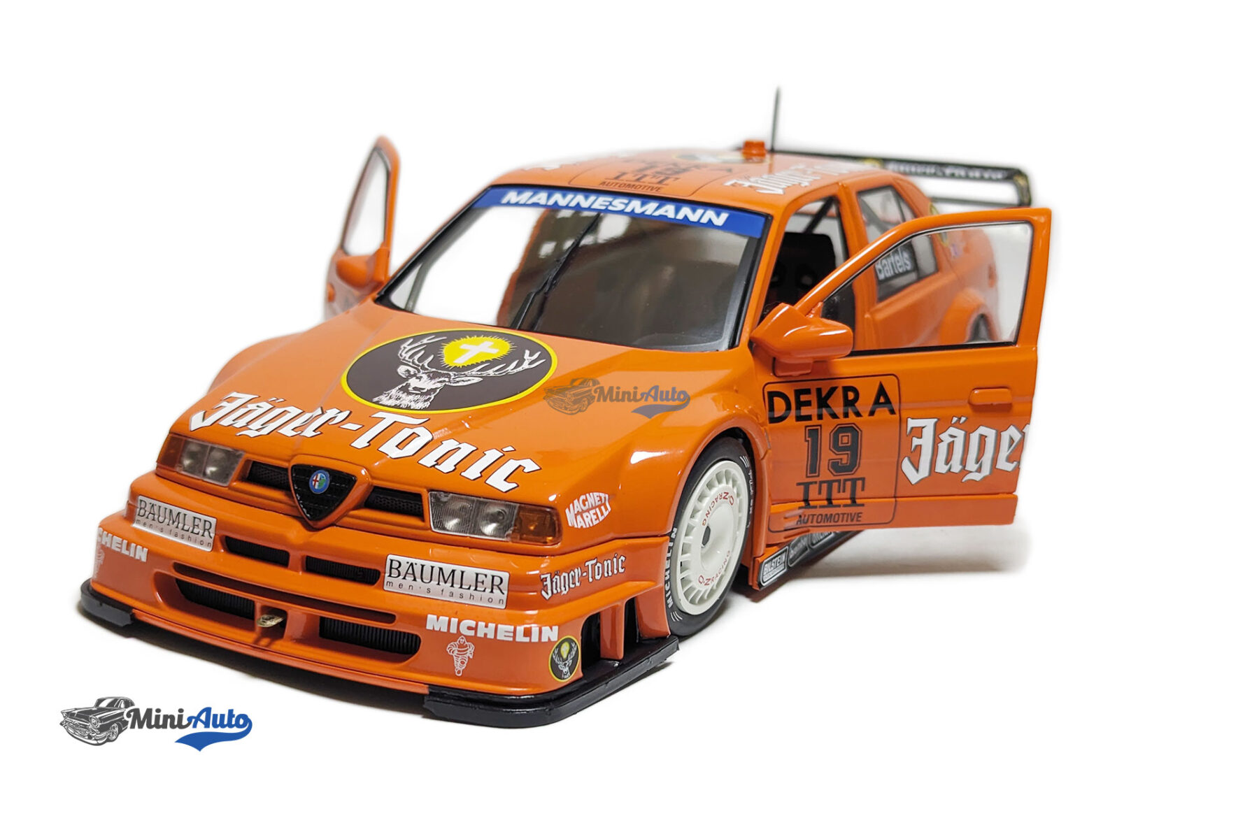 Alfa Romeo 155 V6 TI Jager-Tonic Racing N 19 DTM ITC Race - Orange - Image 2