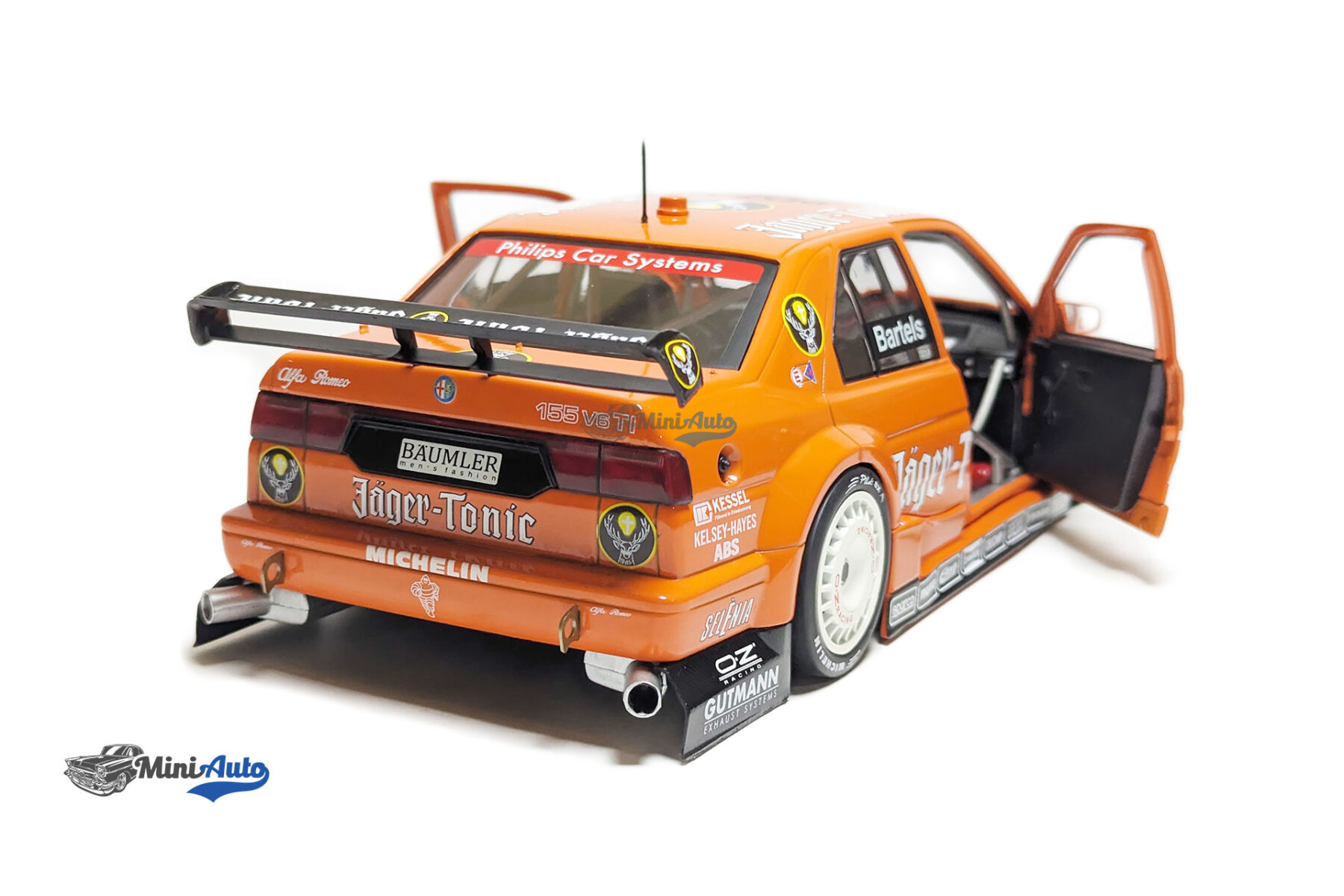 Alfa Romeo 155 V6 TI Jager-Tonic Racing N 19 DTM ITC Race - Orange - Image 3