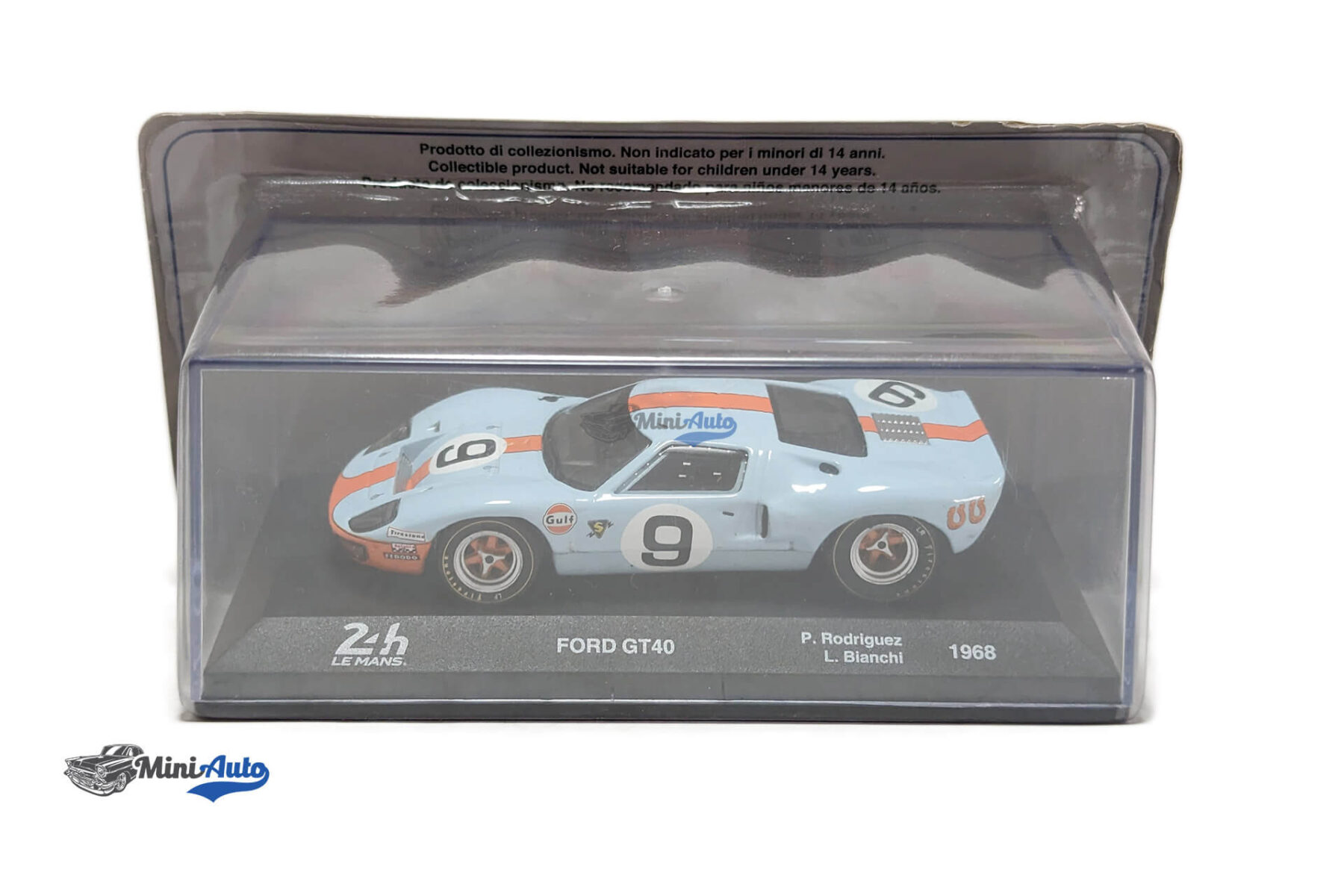 Ford GT40 RHD No9 Le Mans P.Rodriquez/L.Bianchi - 1968 - Light Blue - Image 5