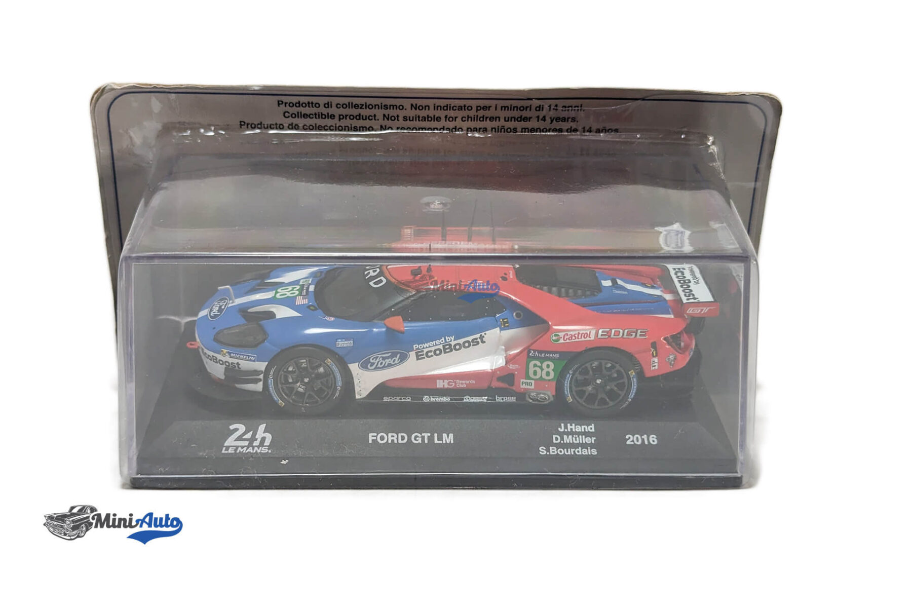 ABALM011A267780---Ford-GT-LM-No.68-24h-Le-Mans-J.HandD.mueller---2016---BlueRedWhite_4 Ford GT LM No.68 24h Le Mans J.Hand/D.mueller - 2016 - Blue/Red/White - Image 5