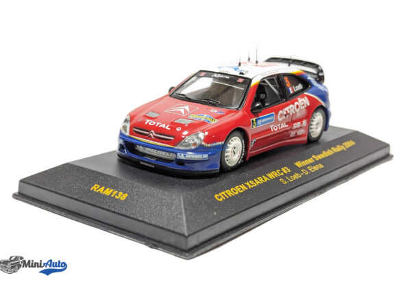Citroen Xsara Wrc #3 Loeb/Elena Winner Sweden Rally - 2004 - Blue/Red/White