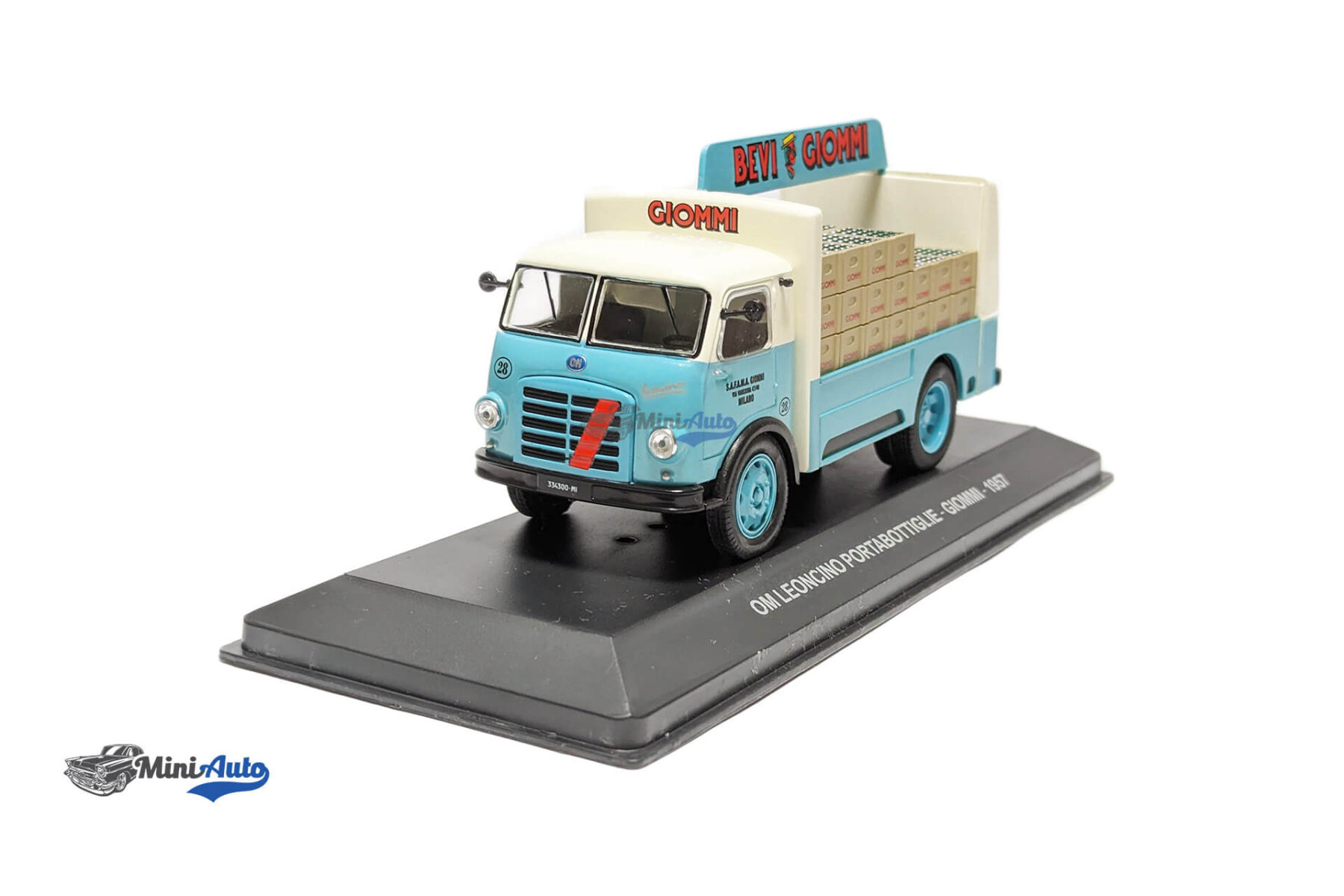 Om Leoncino Delivery Van Giommi - 1957 - White/Blue - Image 3