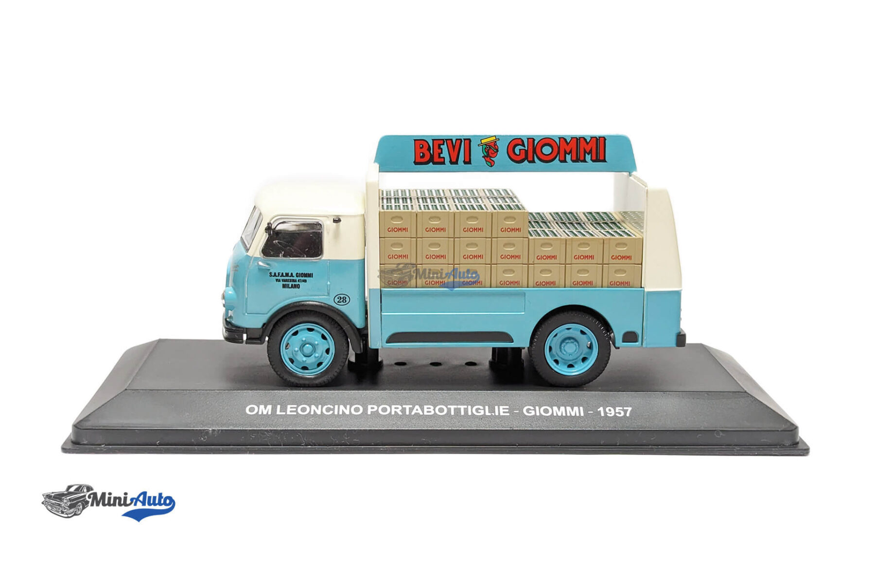 Om Leoncino Delivery Van Giommi - 1957 - White/Blue - Image 2