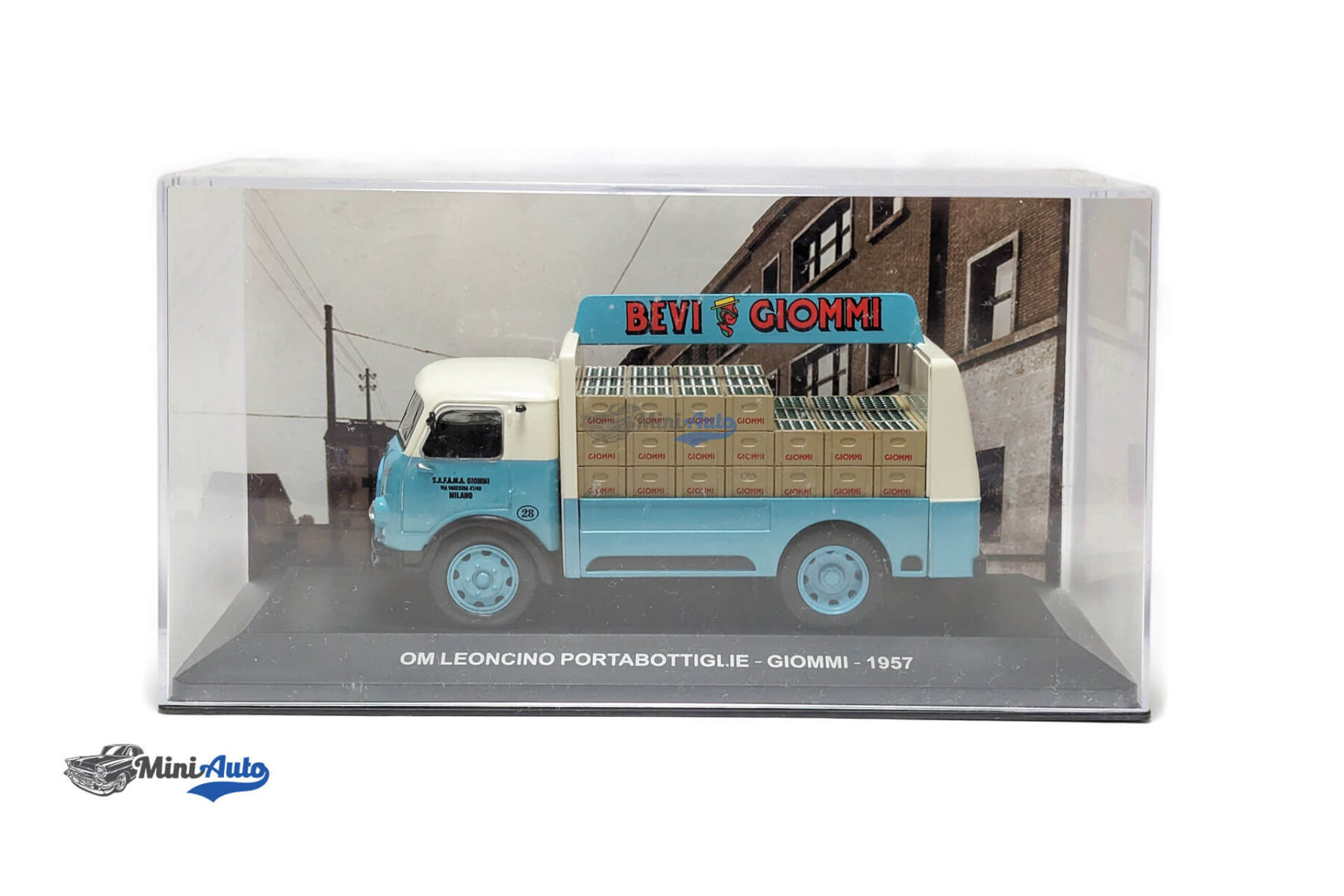 Om Leoncino Delivery Van Giommi - 1957 - White/Blue - Image 5