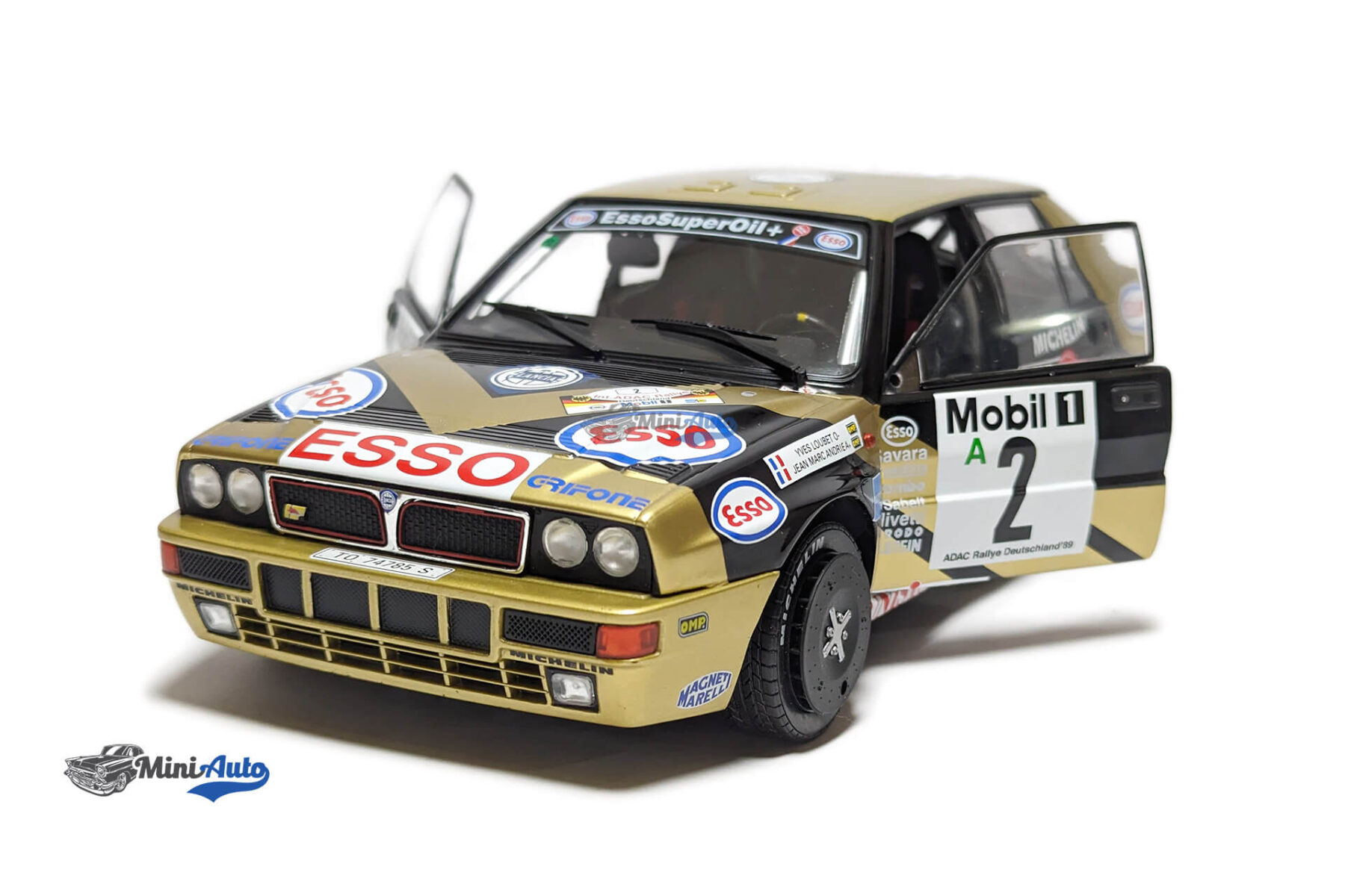 Lancia Delta HF Grifone SLR N2 3rd Rally Deutschland - 1989 - Black - Image 2