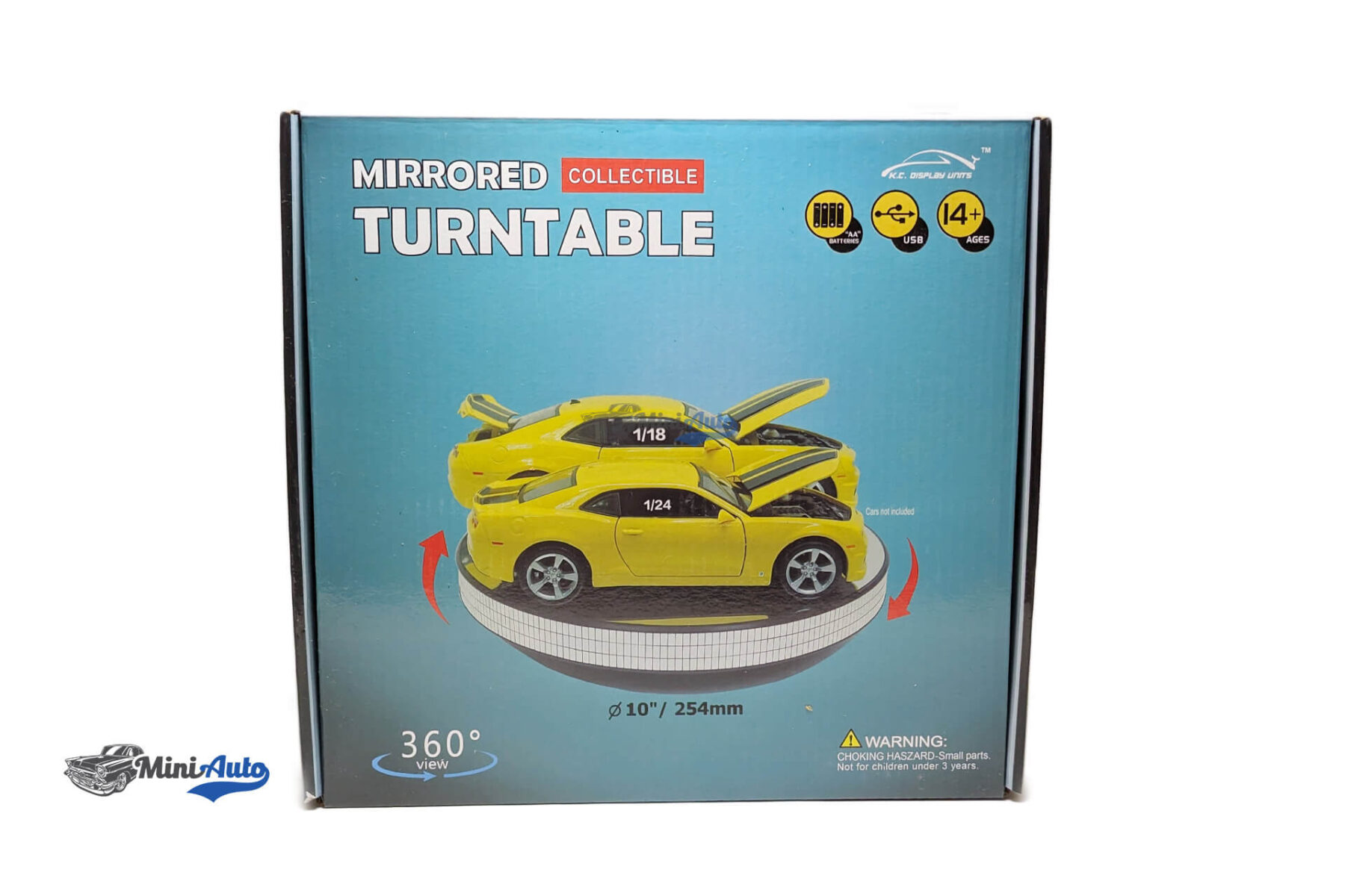 Rotary Display 10inch 25.4cm With Mirror (Bez modela automobila) - 1:18 - Image 6