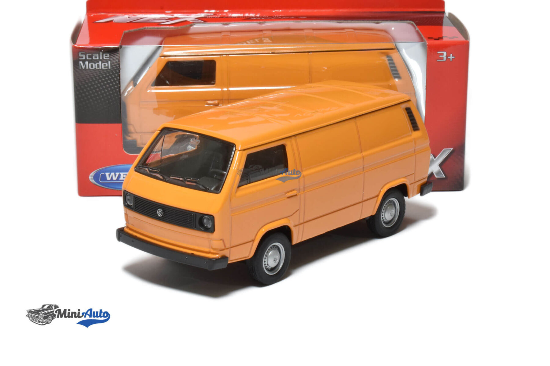 WELLY43687FO---Volkwagen-T3-Van---1980---Orange_4 Volkswagen T3 Van - 1980 - Orange - Image 5