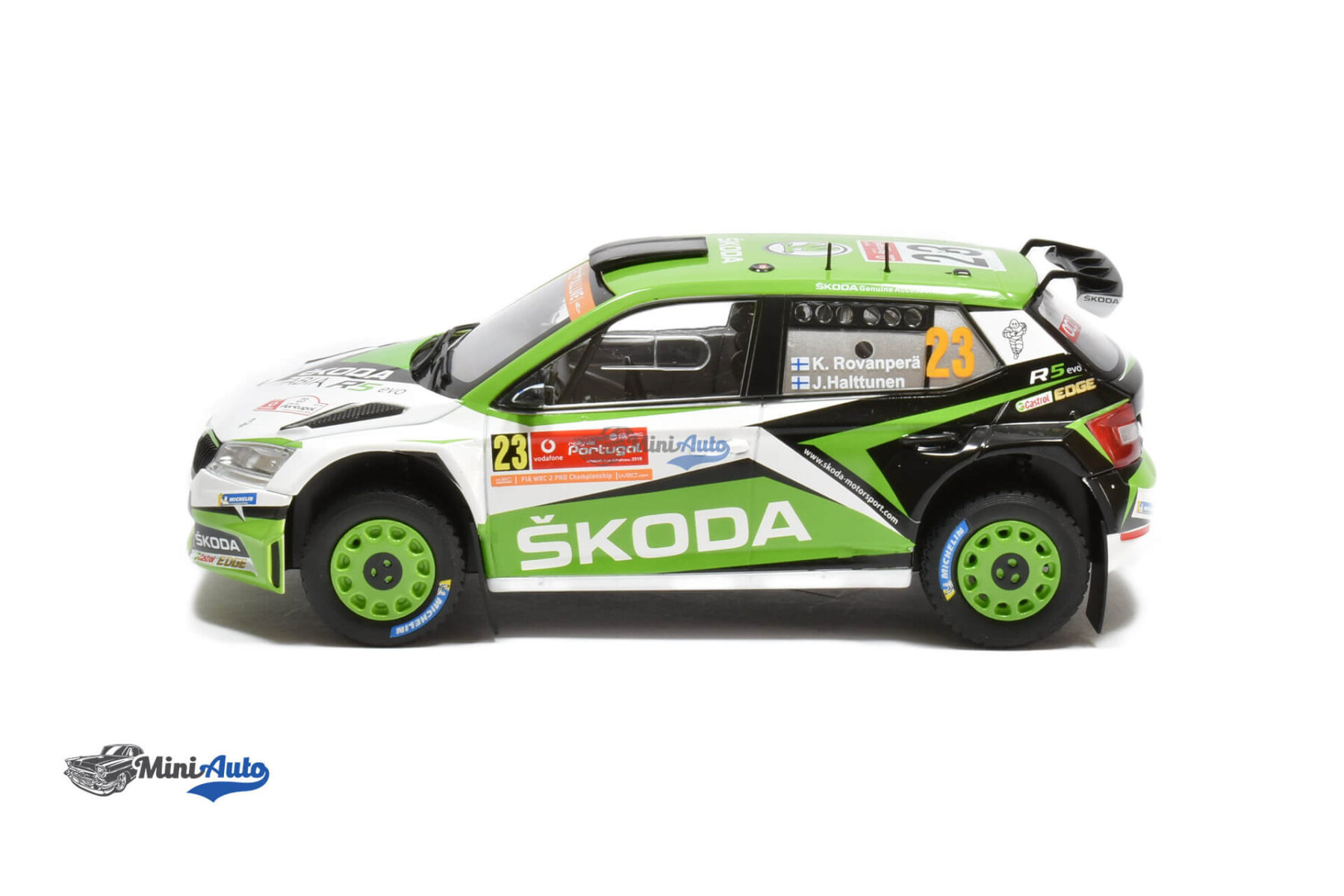 Skoda Fabia R5 N23 K.Rovanpera - 2019 - Green/White - Image 3