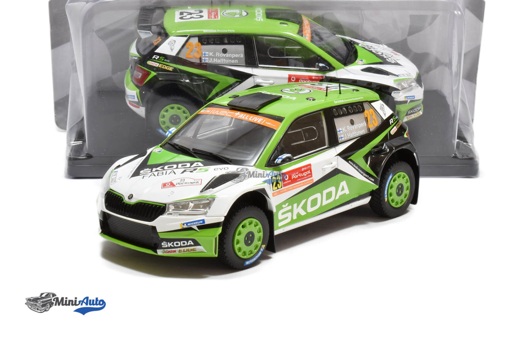 Skoda Fabia R5 N23 K.Rovanpera - 2019 - Green/White - Image 4