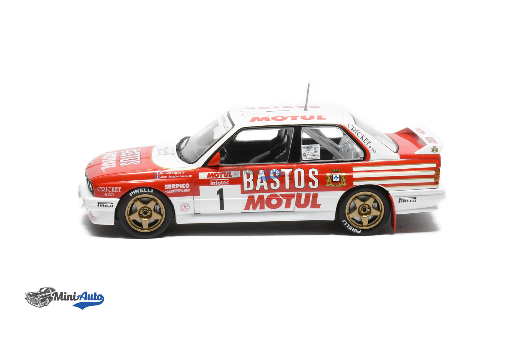 BMW M3 (E30) N1 Bastos B.Beguin/J.Lenne - 1988 - White/Red - Image 3
