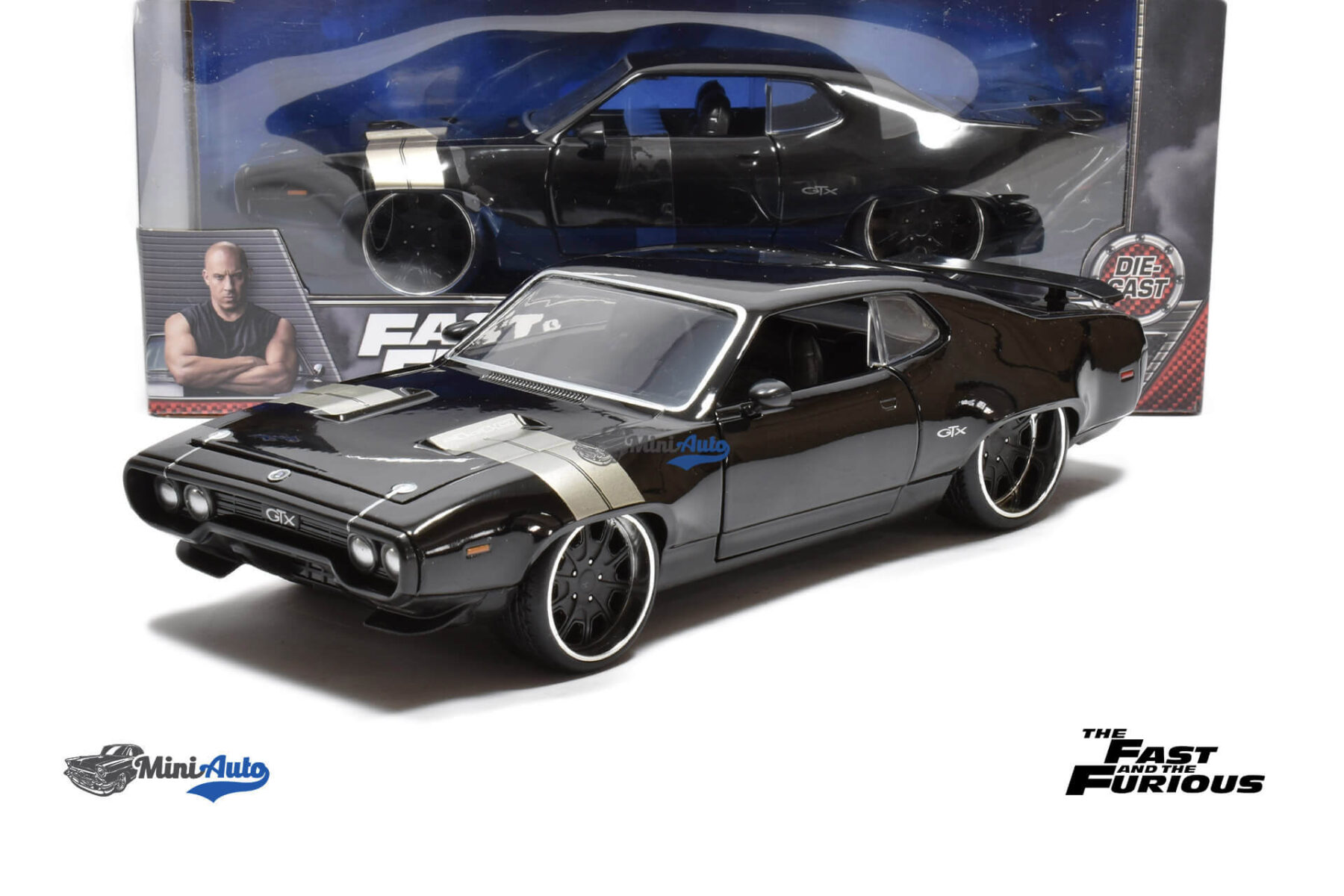 Doms Plymouth GTX F&F8 - 1970 - Black - Image 6