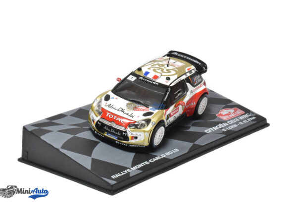 Citroen DS3 WRC #1 Loeb Rally Monte Carlo - 2013 - White/Gold/Red