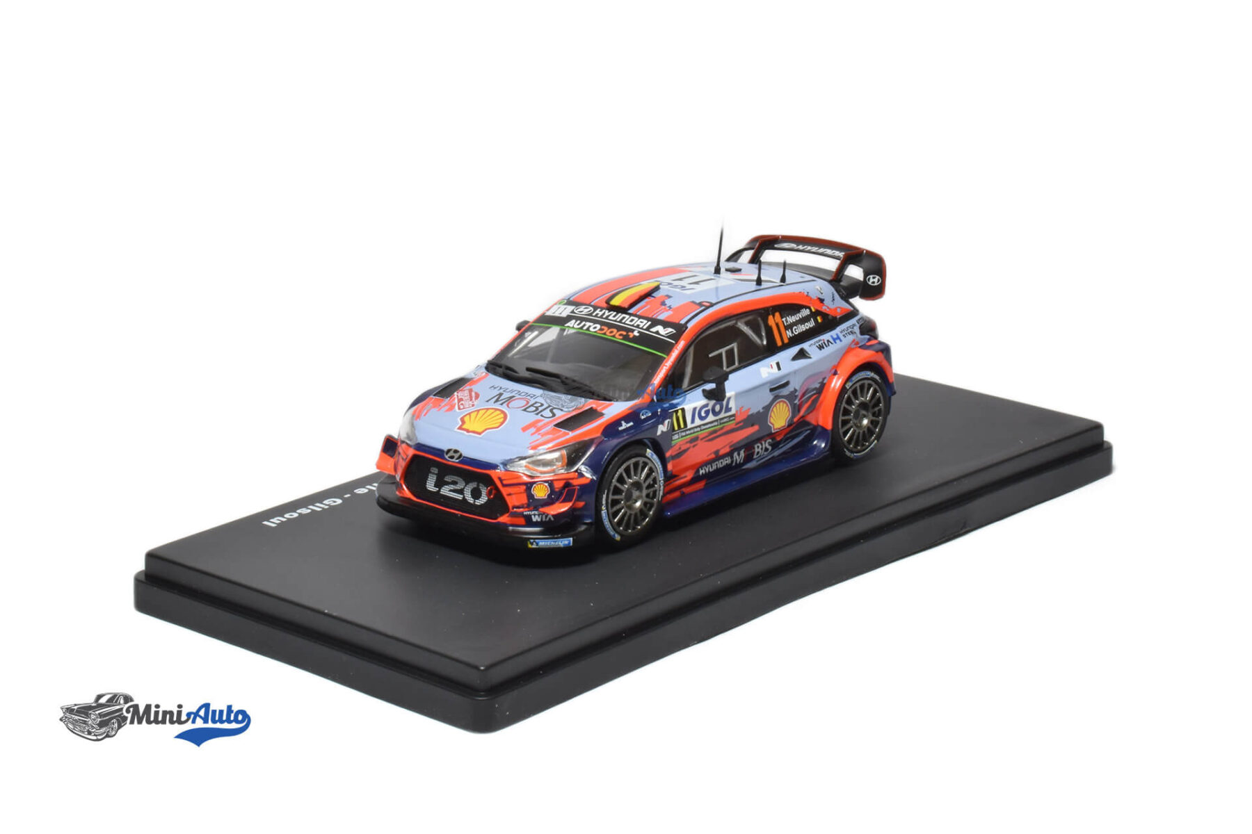 Hyundai i20 Coupe #11 Thierry Neuville - 2019 - Light Blue - Image 2