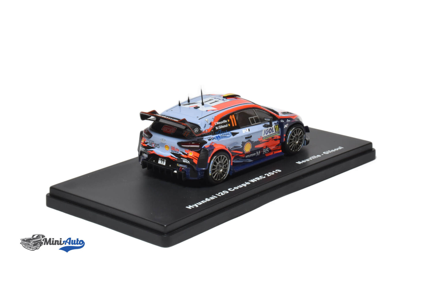 Hyundai i20 Coupe #11 Thierry Neuville - 2019 - Light Blue - Image 3