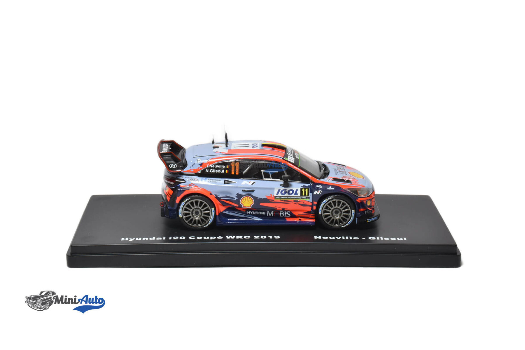 Hyundai i20 Coupe #11 Thierry Neuville - 2019 - Light Blue - Image 4