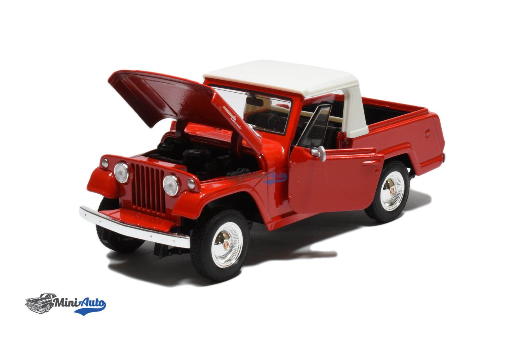 WEL24117RED---Jeep-Jeepster-Commando-Pick-Up---1967---Red_2 Jeep Jeepster Commando Pick Up - 1967 - Red - Image 2