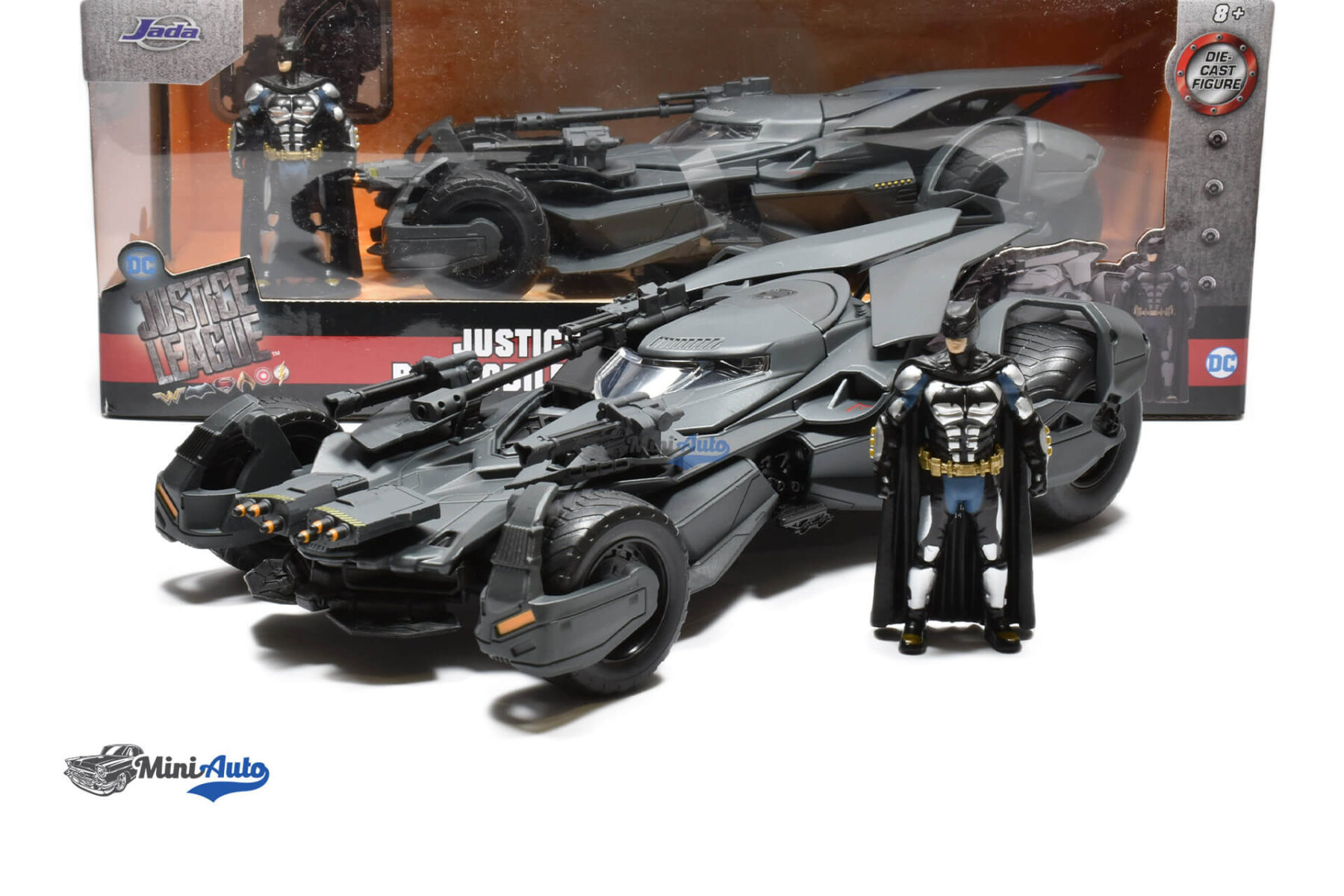 Justice League Batmobile With Figure - 2017 - Matt Grey - Image 6