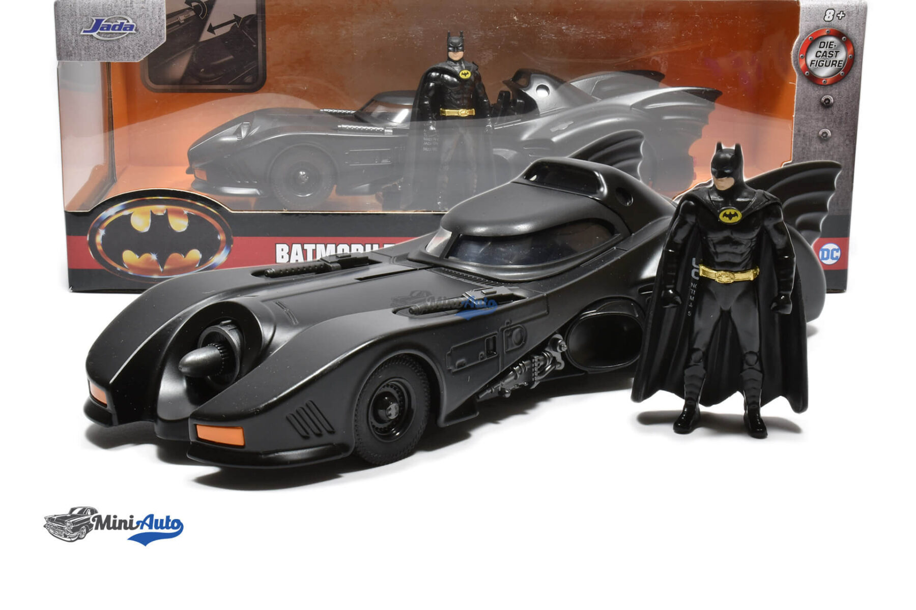 Batmobile With Batman - 1989 - Matt Black - Image 7