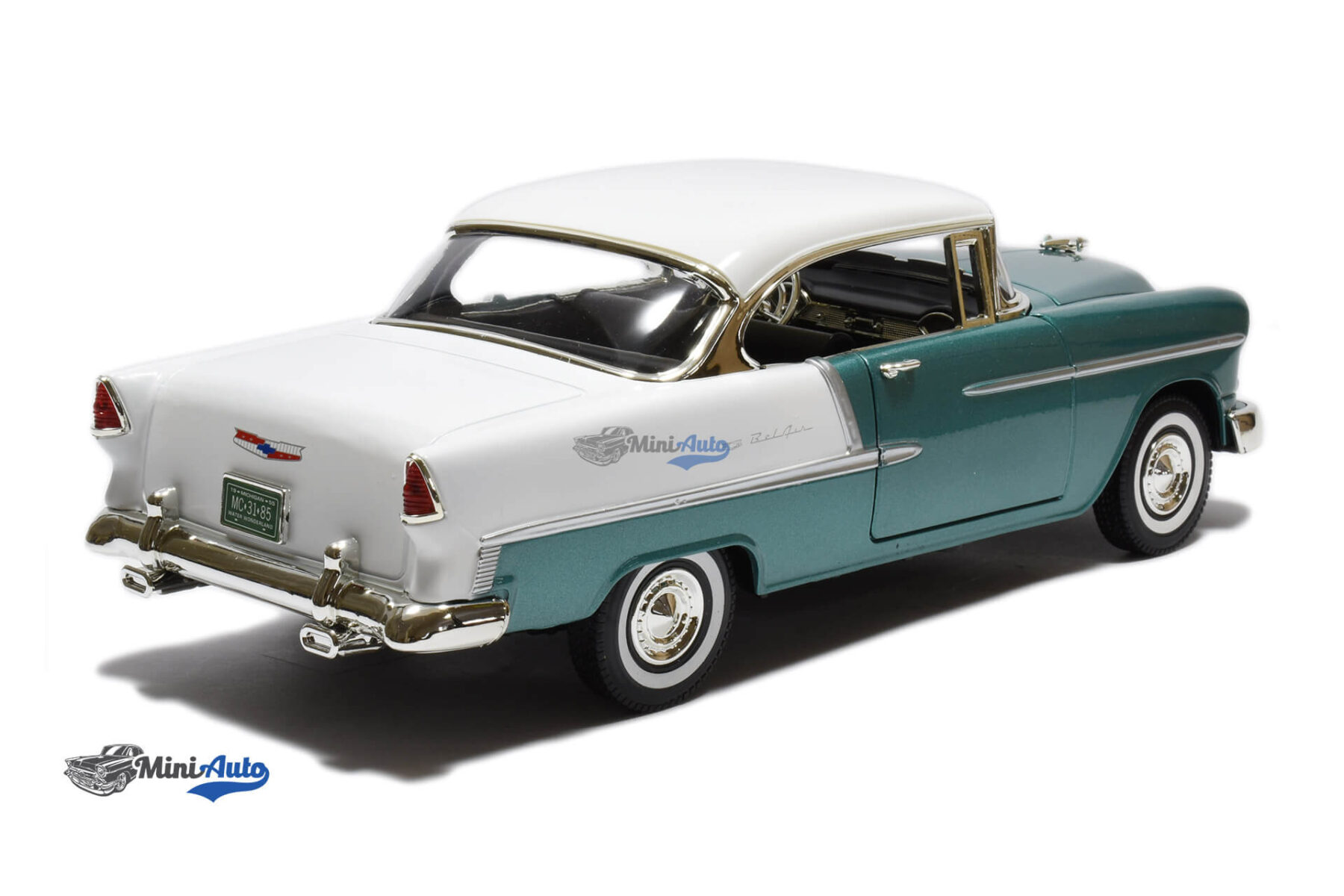 MOM73185GREENWHITE---Chevrolet-Bel-Air-Hardtop---1955---GreenWhite_3 Chevrolet Bel Air Hardtop - 1955 - Green/White - Image 3