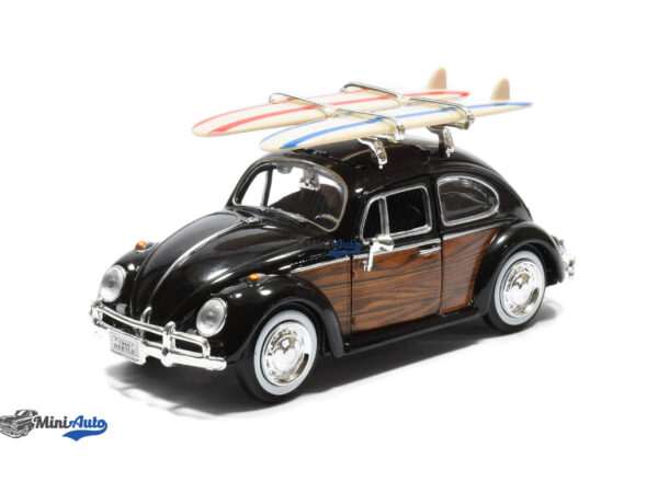 Volkswagen Beetle With Surfboards - 1966 - Black