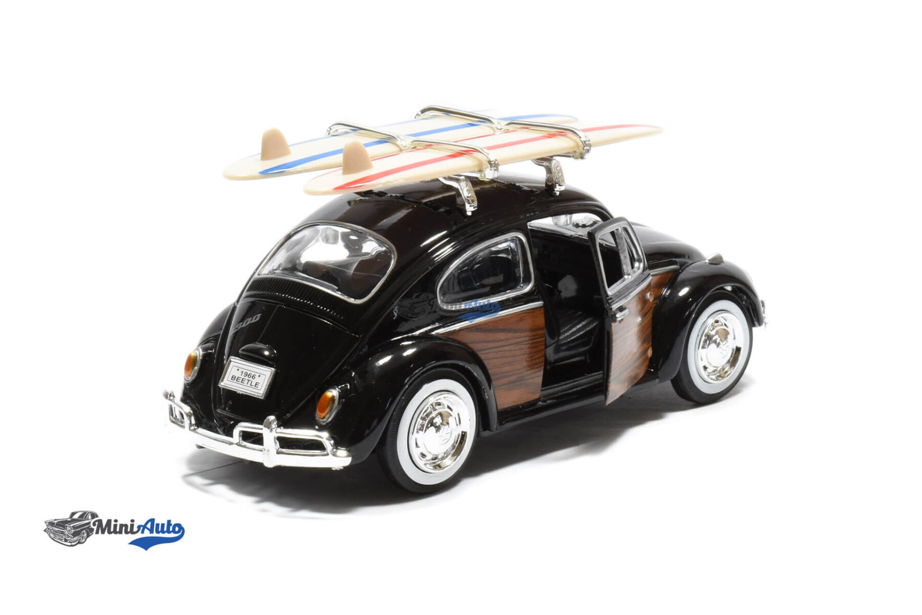 Volkswagen Beetle With Surfboards - 1966 - Black - Image 4