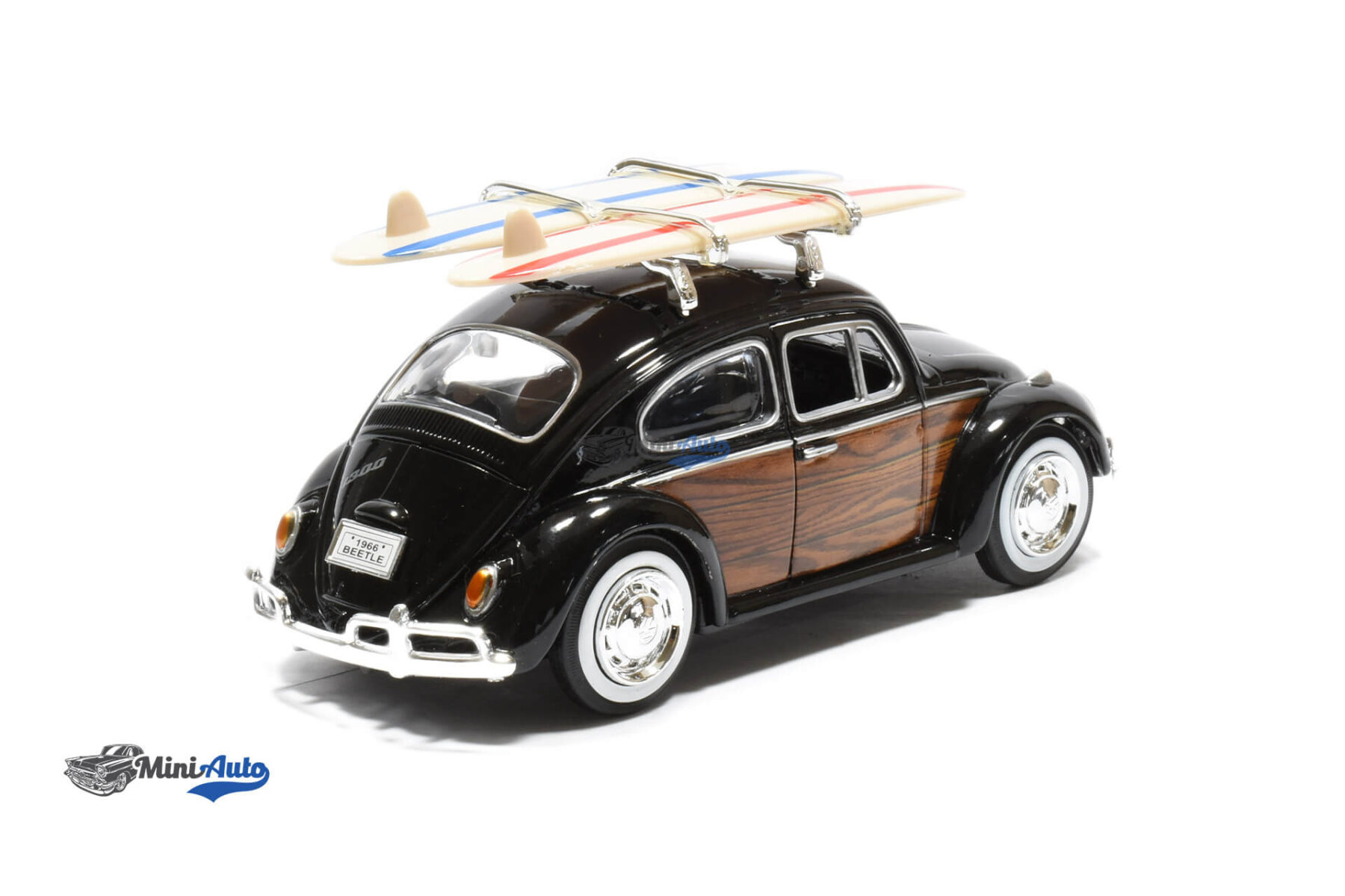 Volkswagen Beetle With Surfboards - 1966 - Black - Image 3