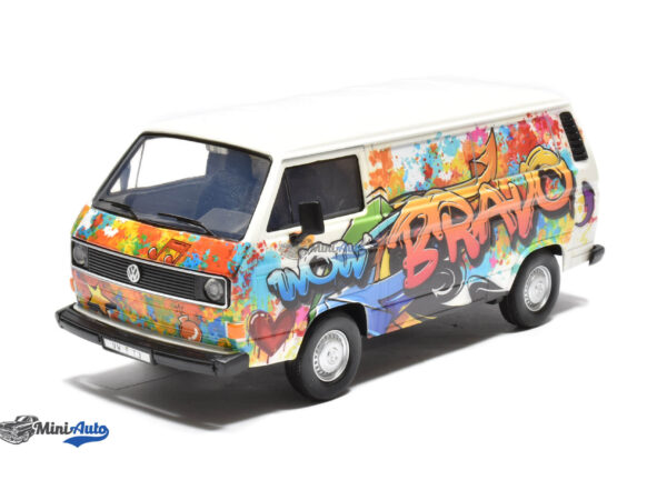 Volkswagen T3 Box Wagon Graffiti - 1987 - White