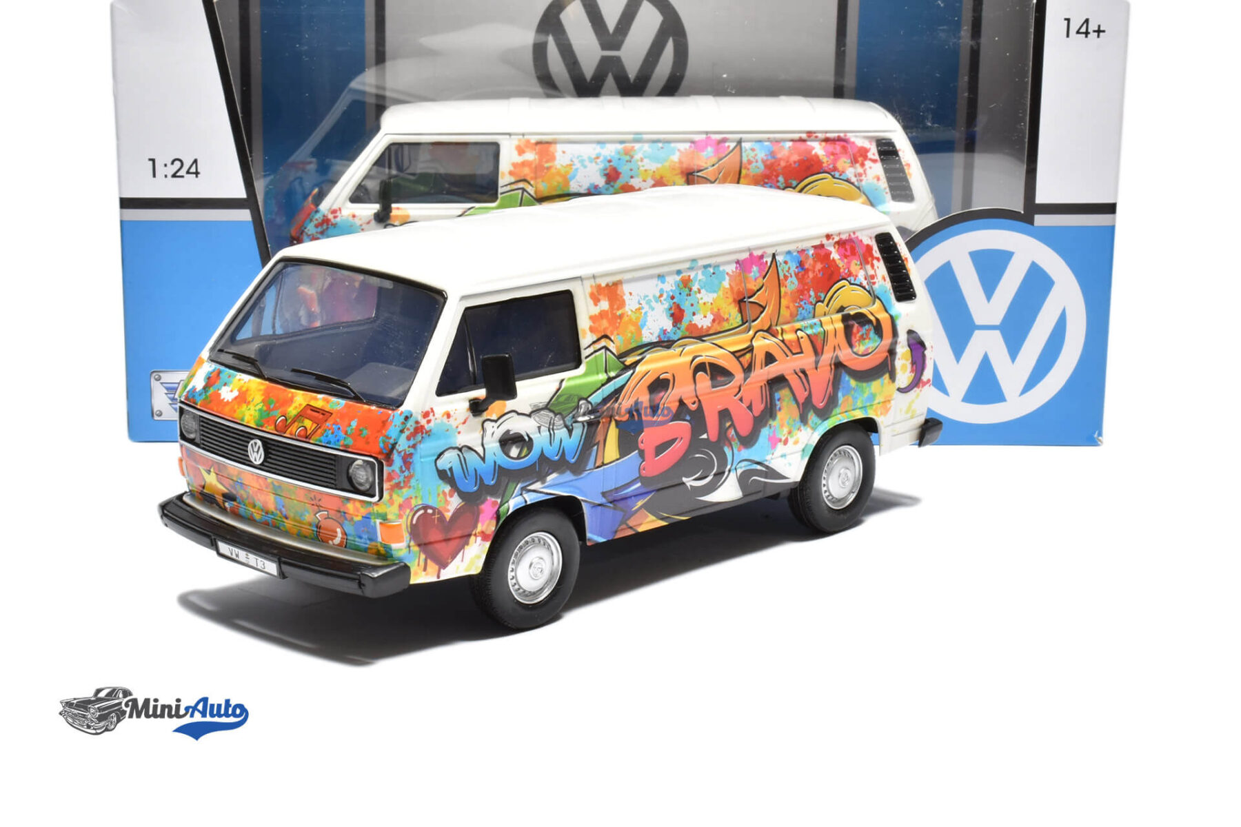 Volkswagen T3 Box Wagon Graffiti - 1987 - White - Image 5