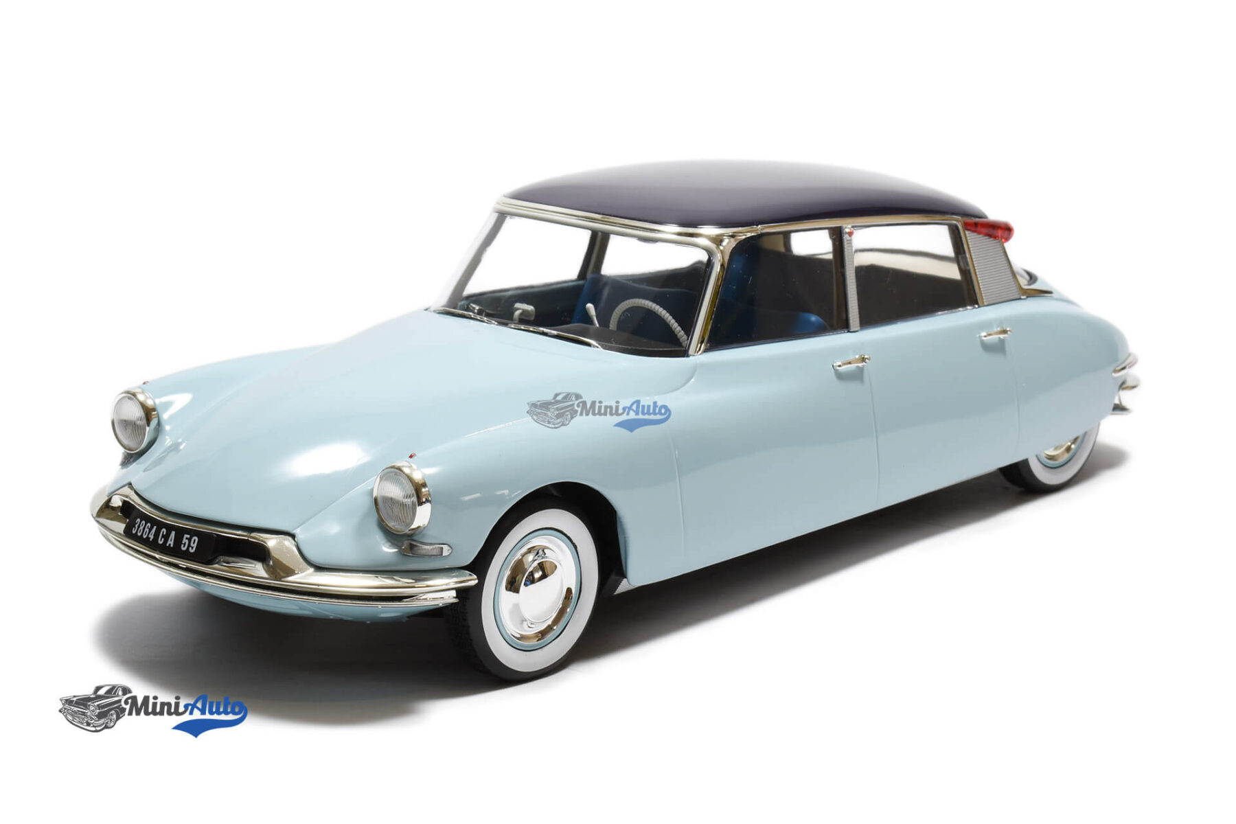 Citroen DS19 With Roulotte - 1960 - Blue/White - Image 4