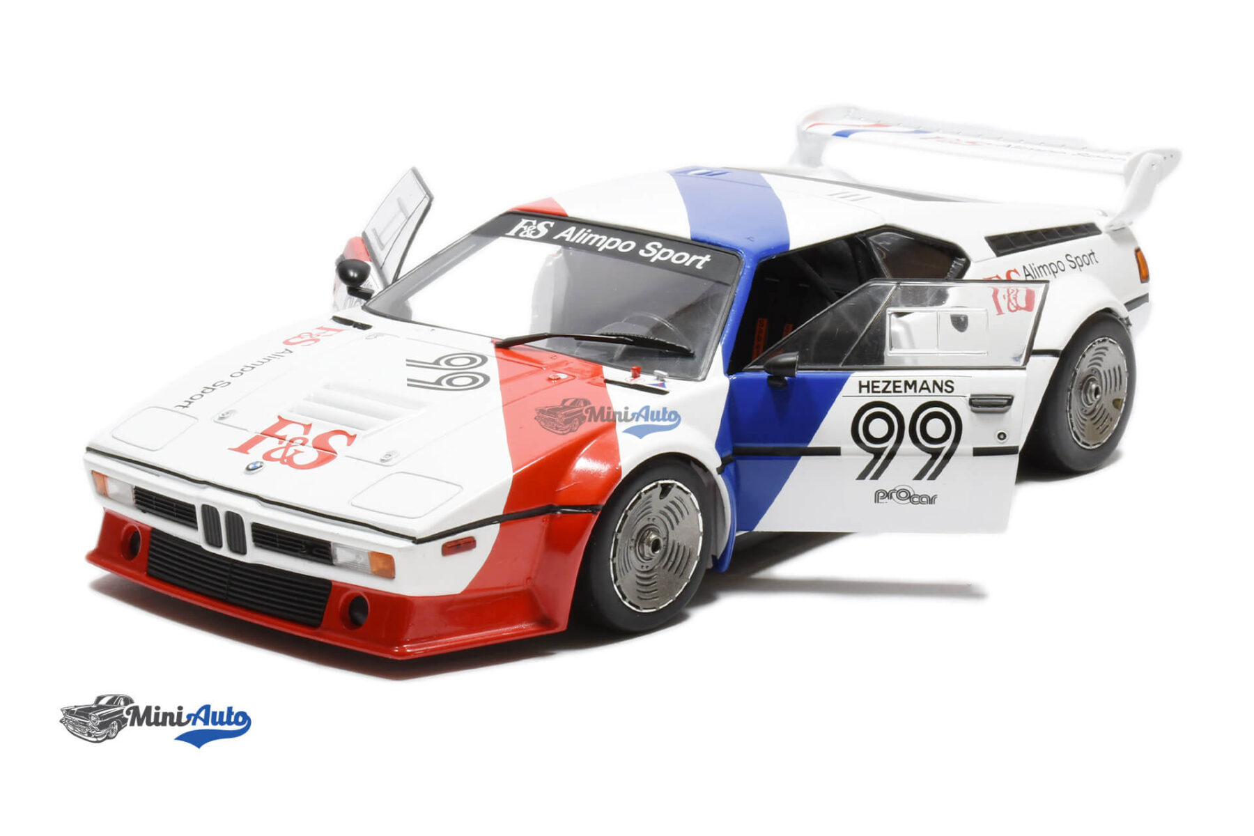 BMW M1 Procar Team Motorsport N99 Toine Hezemans - 1979 - White/Red/Blue - Image 2