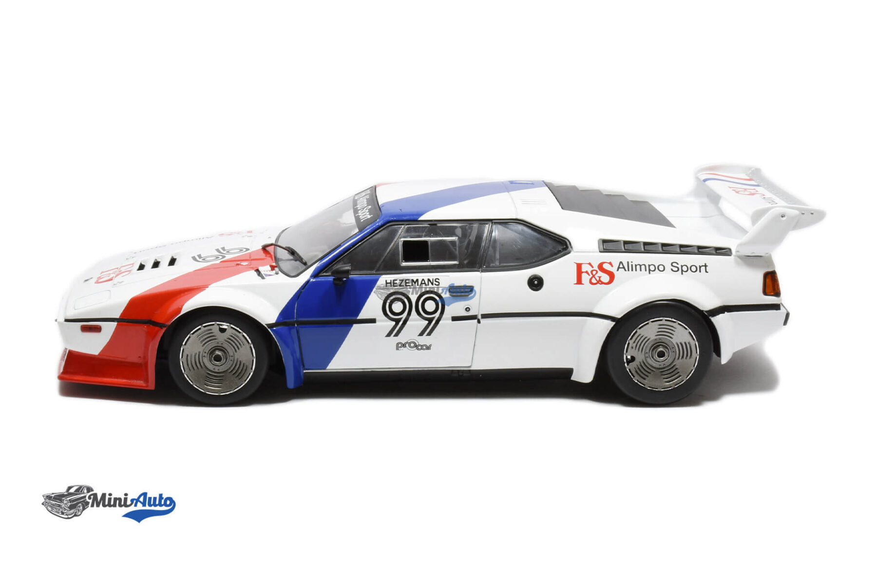 BMW M1 Procar Team Motorsport N99 Toine Hezemans - 1979 - White/Red/Blue - Image 5