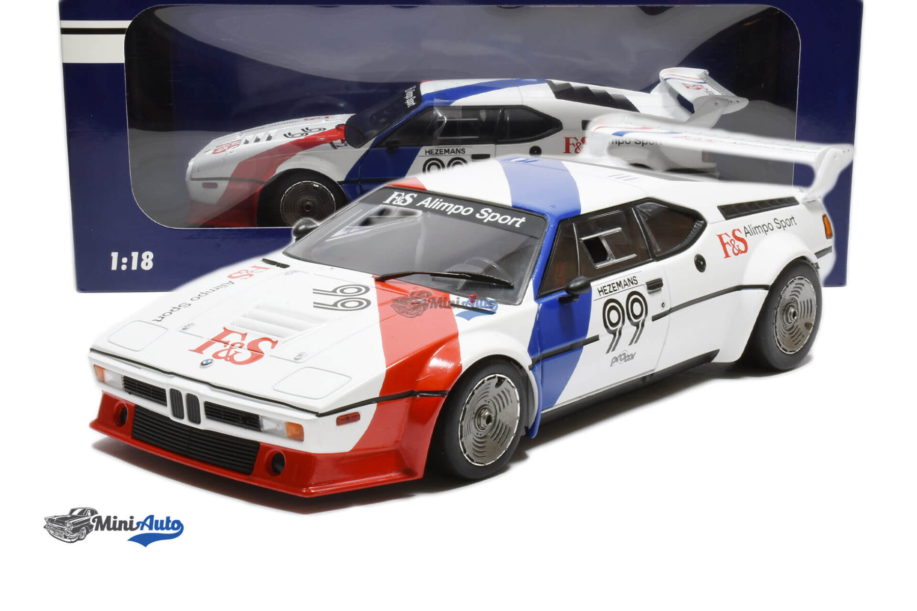 BMW M1 Procar Team Motorsport N99 Toine Hezemans - 1979 - White/Red/Blue - Image 6