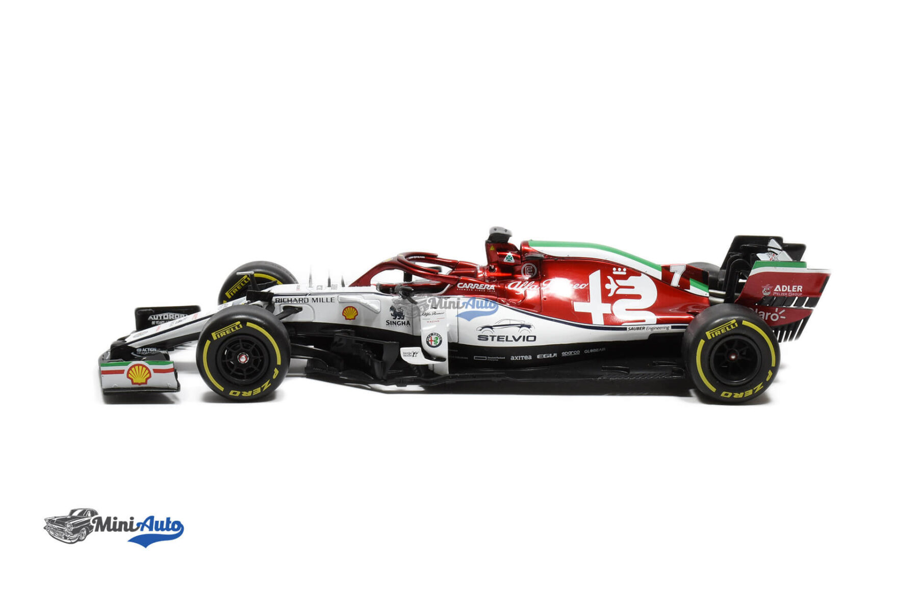 Alfa Romeo Racing C38 N7 F1 Kimi Raikkonen - 2019 - White/Red - Image 3