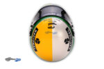 Casco Helmet F1 Ayrton Senna Team Rothmans Renault - 30 Years Tribute Imola Italy Gp 1994-2024 - White Yellow Green - Image 5