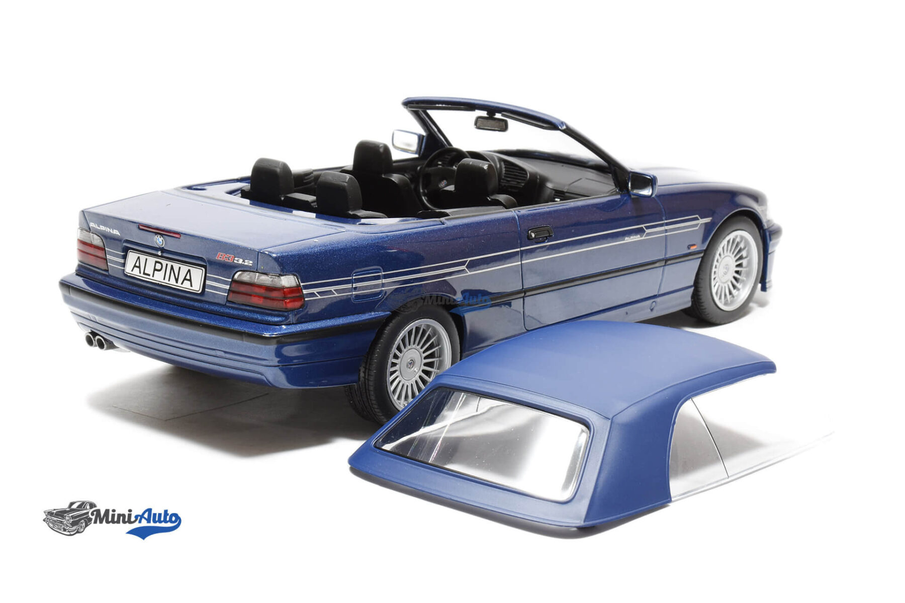 BMW E36 Alpina B3 3.2 Convertible - 1995 - Blue - Image 4