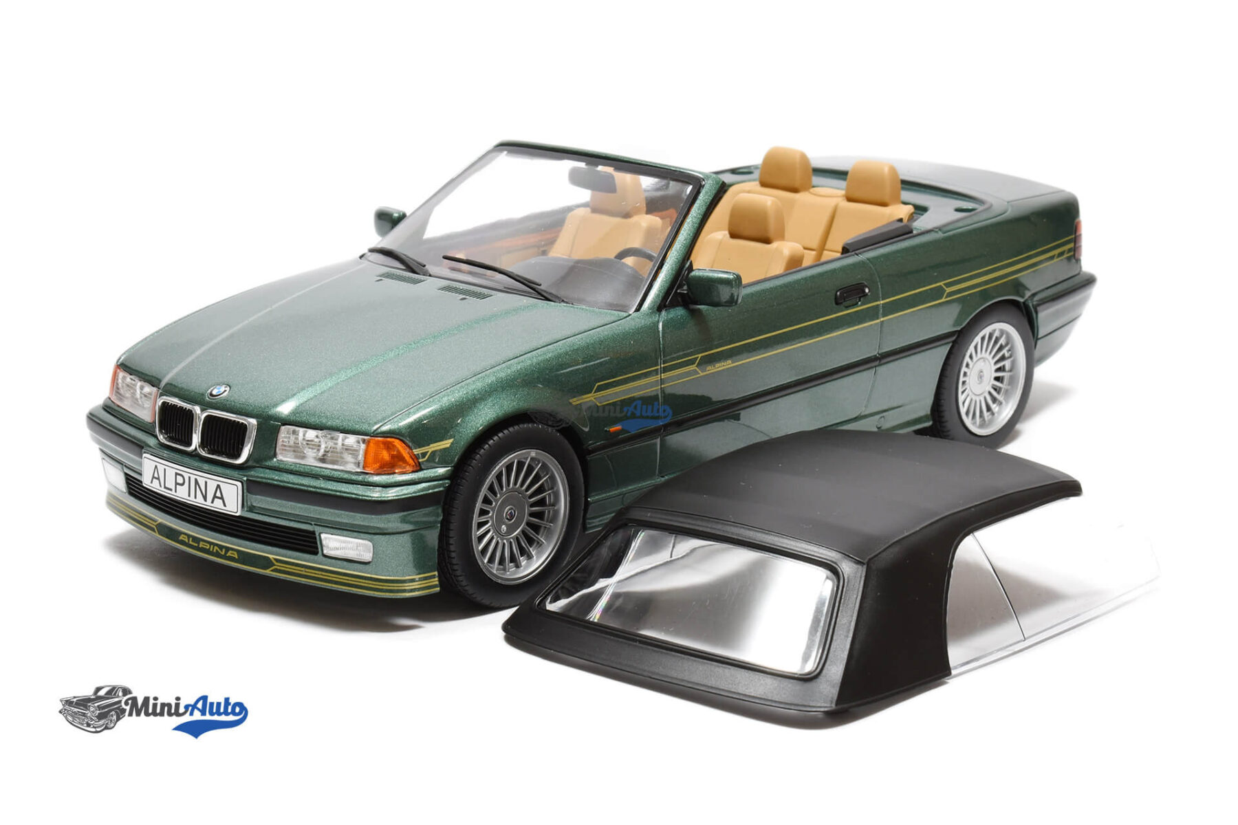 BMW E36 Alpina B3 3.2 Convertible - 1995 - Green - Image 2