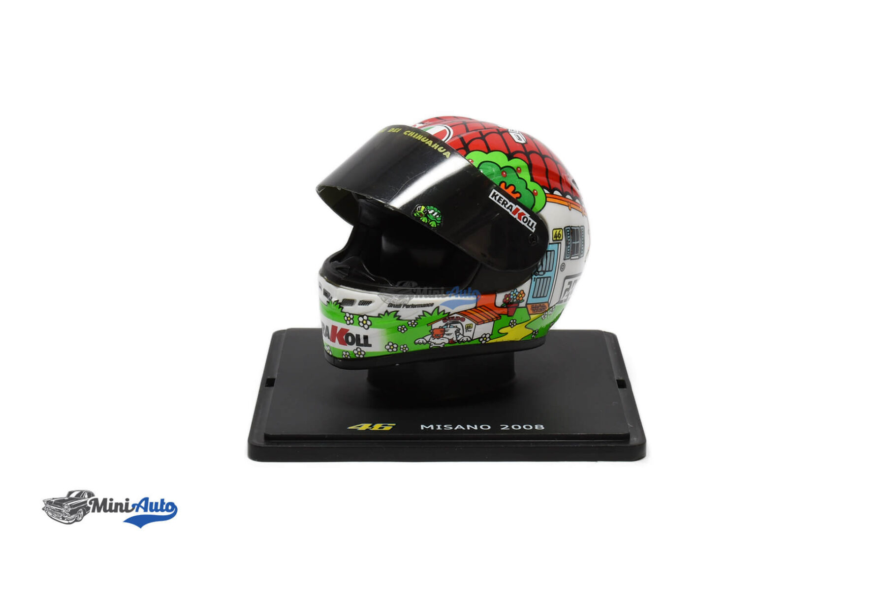 Valentino Rossi N46 Winner Misano Kaciga 1/5 - 2008 - Image 2