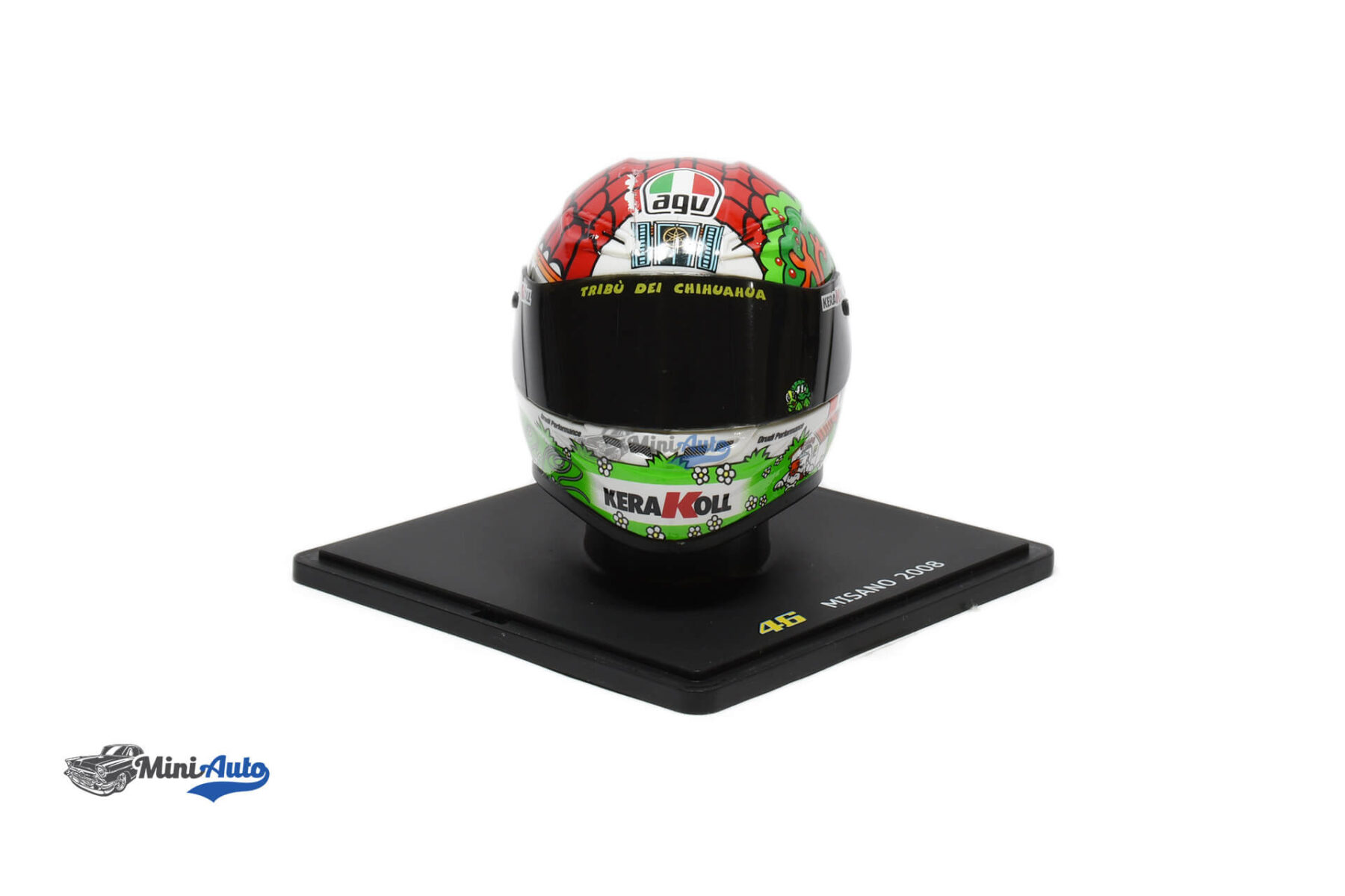 Valentino Rossi N46 Winner Misano Kaciga 1/5 - 2008 - Image 4