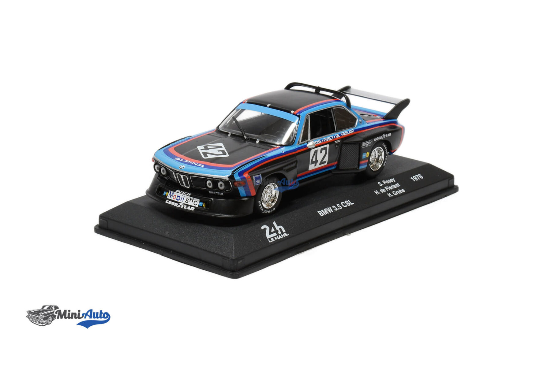 NOV89788---BMW-3.5-CSL-N42-24h-LeMans-Posey,-Fierlant,-Grohs---1976---Black_1 BMW 3.5 CSL N42 24h LeMans Posey, Fierlant, Grohs - 1976 - Black - Image 1